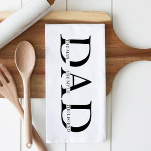 Father's Day | Chef's Towel | Dad The Man The Myth The Legend | Made In Washington | Porter Lane Home