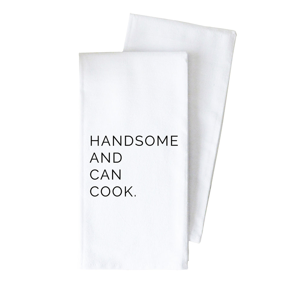 Porter Lane Home Dad Towel Handsome & Can Cook | Made In Washington | Father's Day Gifts