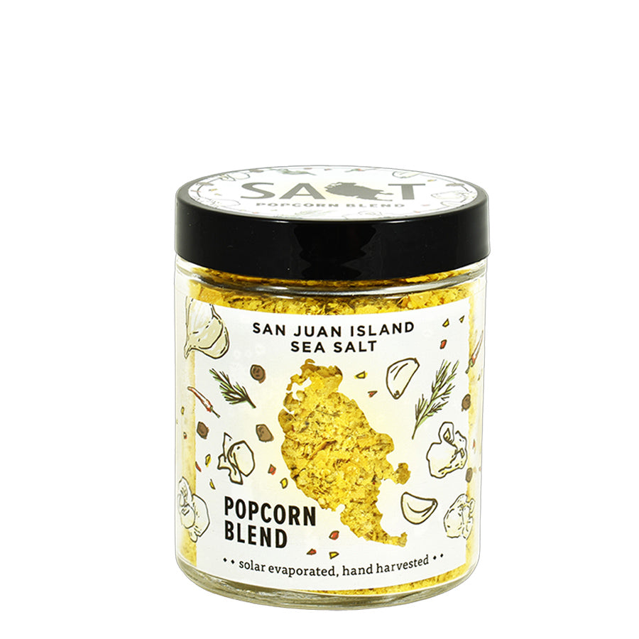 San Juan Island Sea Salt Popcorn Blend | Made In Washington | Local Gifts For Foodies