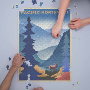 Lantern Press Puzzle Pacific Northwest | Made In Washington | Locally Made Puzzles