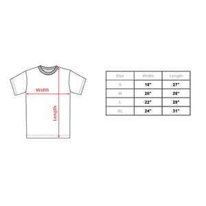 Seattle Viaduct Washington Cassette T Shirt | Made In Washington | Locally designed and printed Tee | Sizing Chart