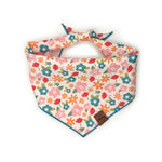 The Cheery Pet Pink Floral Dog Bandanas, Large | Made In Washington  | Gifts For Dog Lovers 