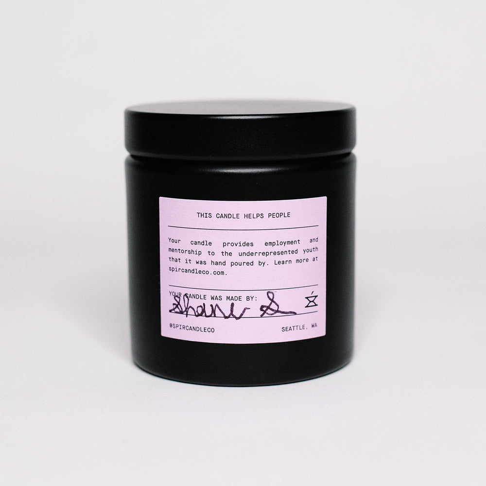 Spír Candle Co | Made In Washington | Still Candle | Local Candle Gifts made by at-risk youth
