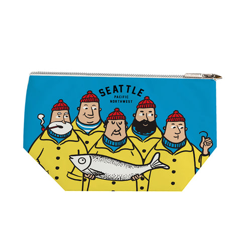Chalo Seattle Fishermen Medium Pouch | Made In Washington | Zipper Bag
