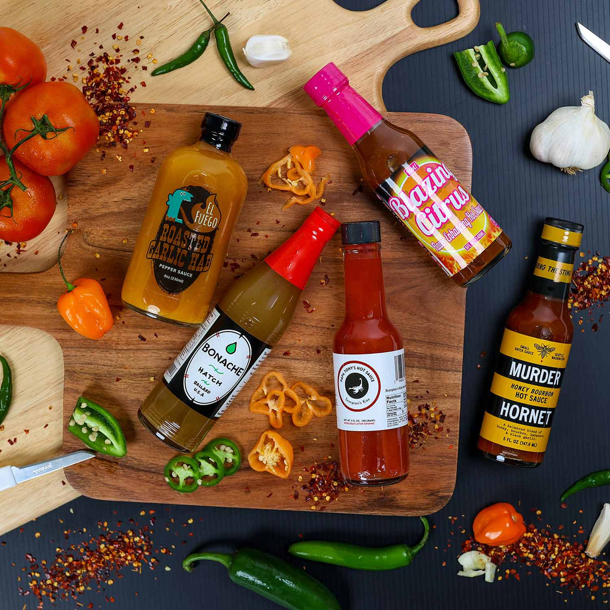 Hot Sauce Flight Made In Washington Heatseeker Gifts Hot Sauces