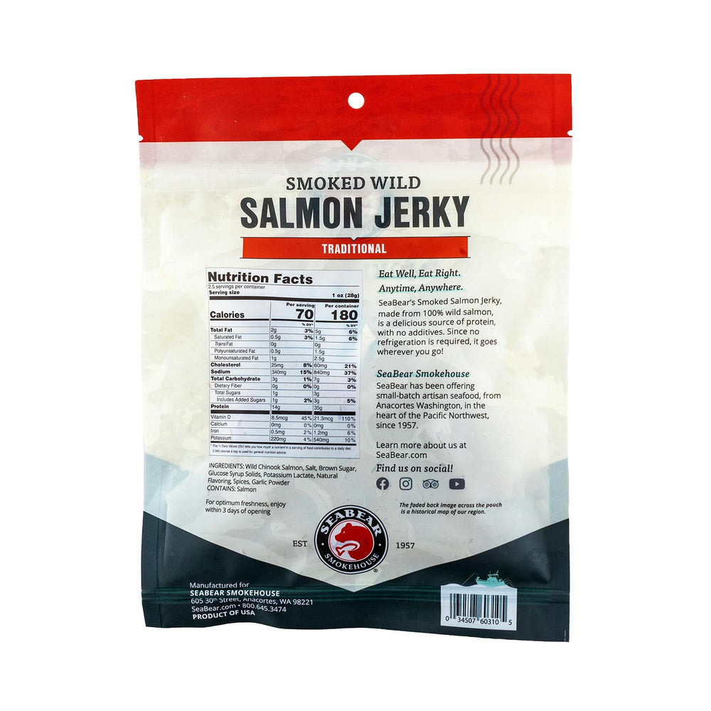 Smoked King Salmon Jerky | Made In Washington | SeaBear Smokehouse