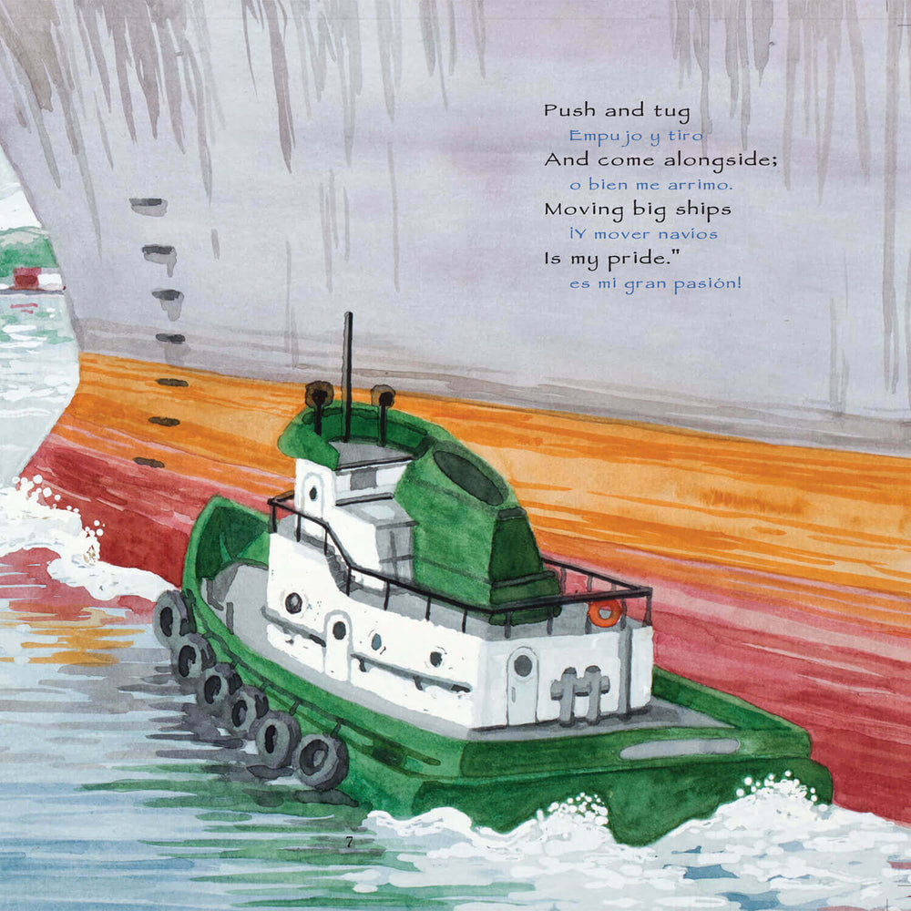 Susan Gibbons Wolf | P.S. Boats Around Puget Sound | Bilingual Children's Books | Made In Washington Gifts