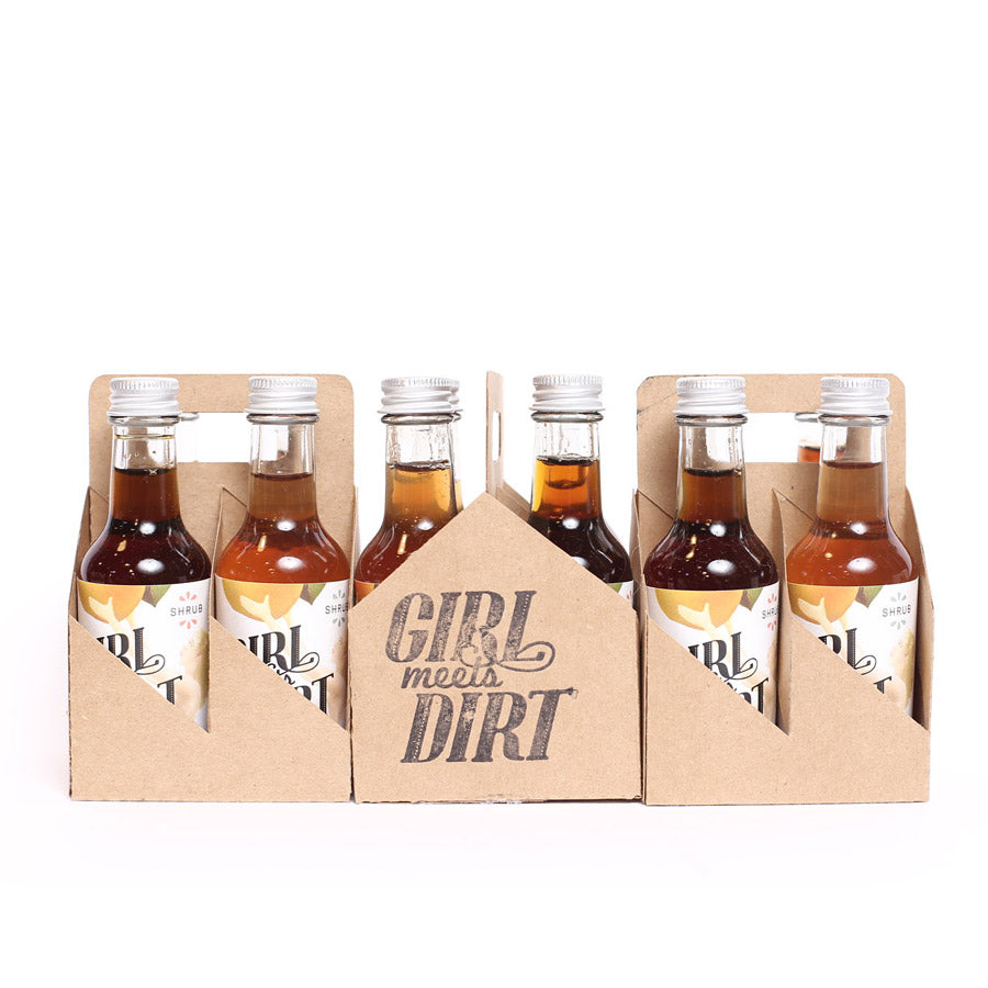 Girl Meets Dirt Mini Shrub 4 Pack| Made In Washington | Cocktail Mixer Gifts