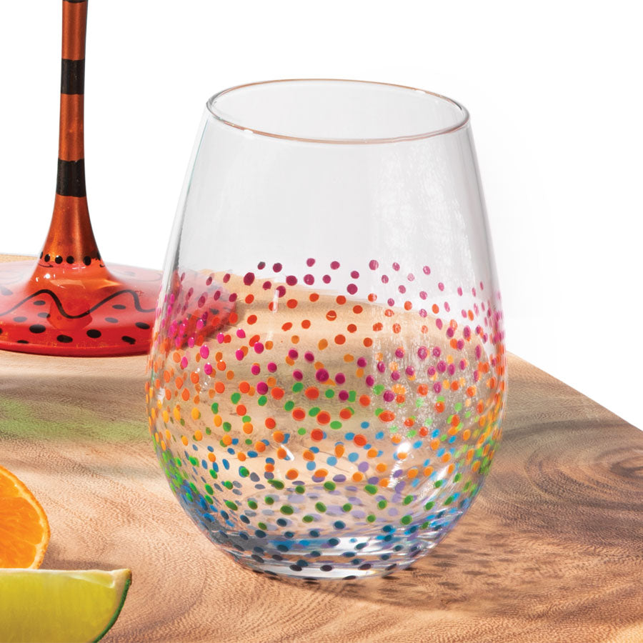 Mt. Rainier Washington Cascades Engraved Crystal Stemless Wine Glass 1 Single  Wine Glass 