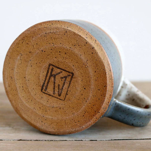 KJ Pottery White and Smoke Mug | Made In Washington