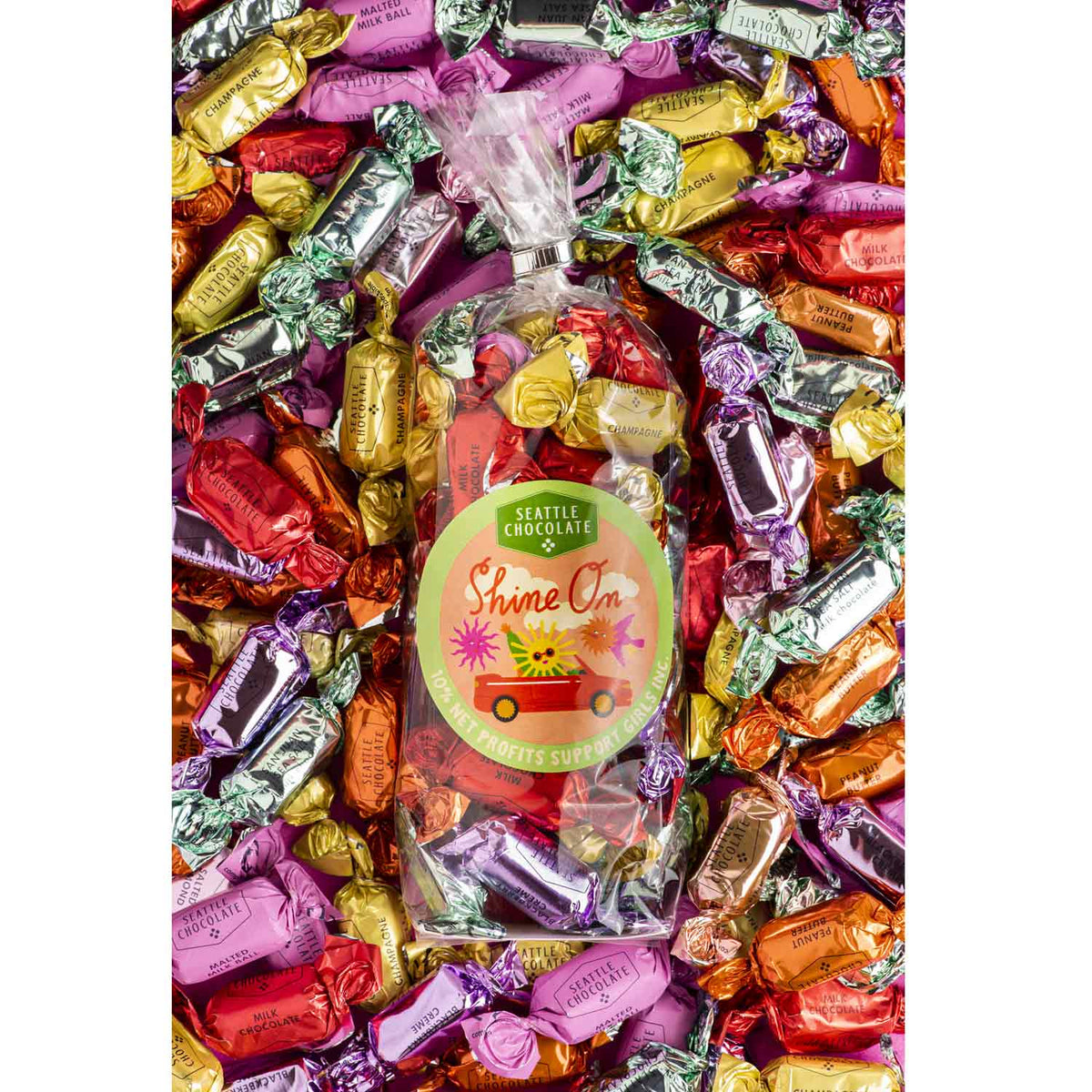 Seattle Chocolate Shine On Assorted Truffle Bag Seattle Chocolate