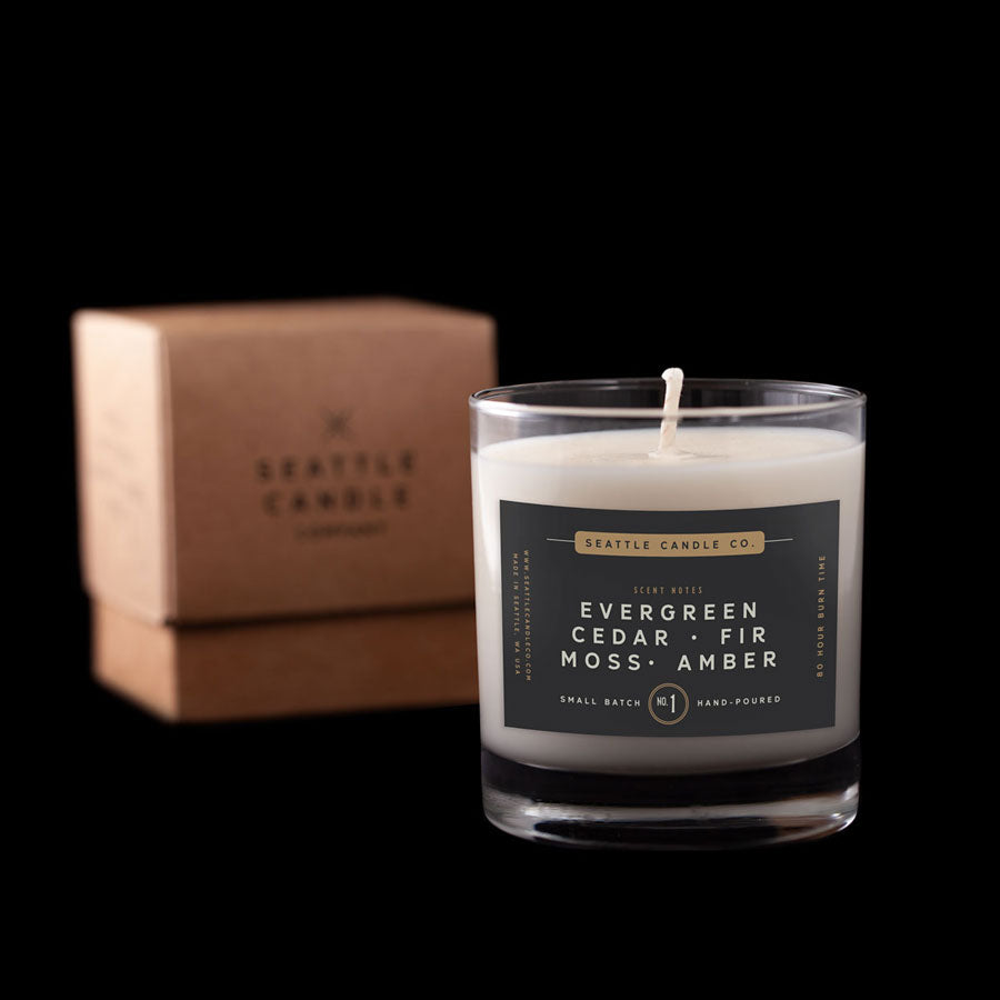 Seattle Candle Company Scent No. 1 Evergreen + Cedar | Washington Gifts