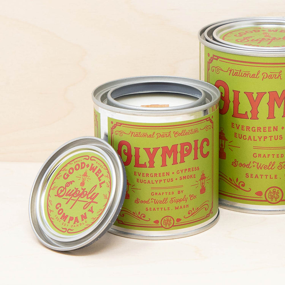 Good & Well Supply Co | Olympic National Park Candle | Made In Washington | Candle Gifts