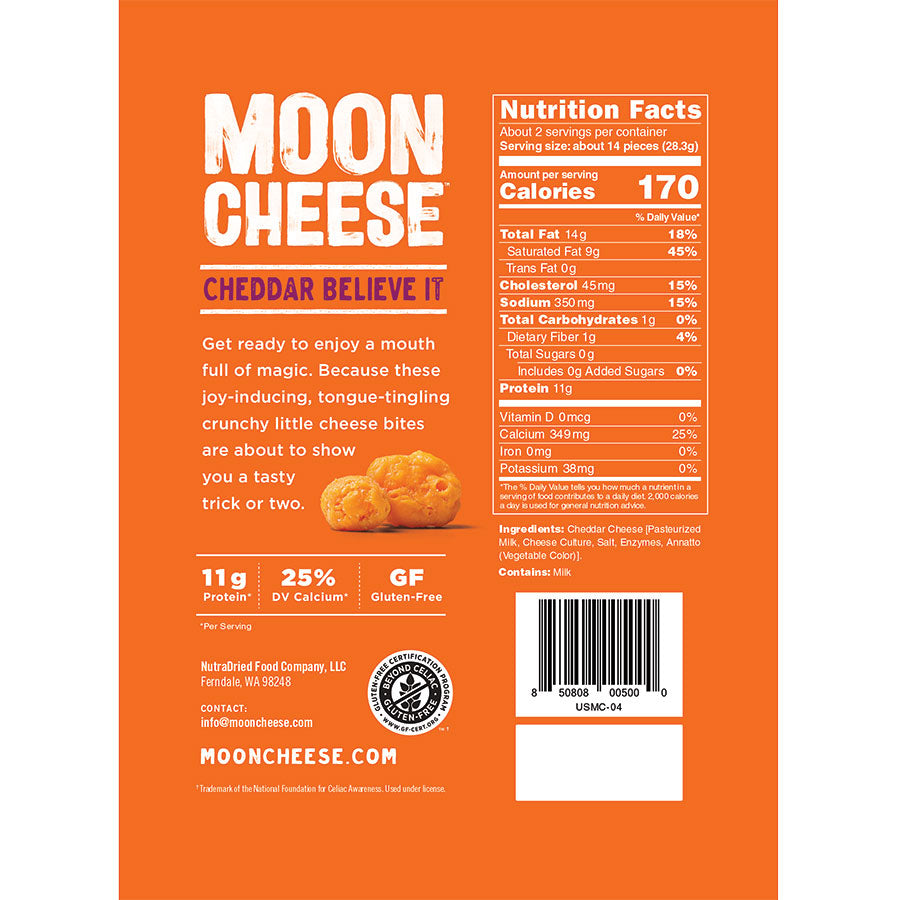 Made In Washington Food Gifts | Moon Cheese Cheddar Believe It Snacks