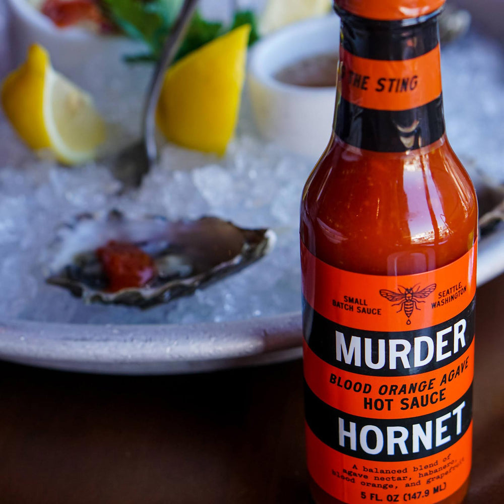Murder Hornet Blood Orange Agave Hot Sauce | Made In Washington | Gifts for Hot Sauce Lovers