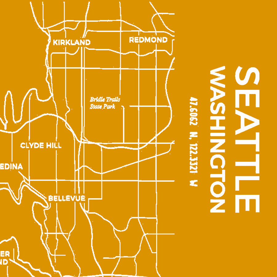 Narbo | Made In Washington | Seattle City Map Barware