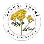 Orange Thyme Bath Apothecary | Made In Washington | Locally Made Natural Self Care Gifts