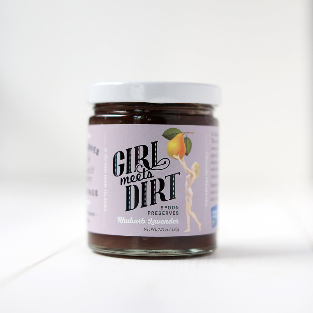 Girl Meets Dirt Rhubarb Lavender Spoon Preserves | Made In Washington | locally Made In Orcas Island