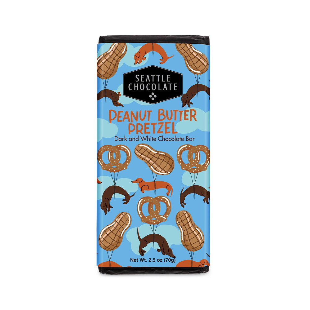 Seattle Chocolate Peanut Butter Pretzel Truffle Bar | Made In Washington  | Chocolate Bars