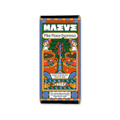 Maeve Pike Place Espresso Bar | Made In Washington | Seattle Chocolate | Gifts for Coffee & Chocolate  Lovers |  Local Gifts From The Pacific Northwest