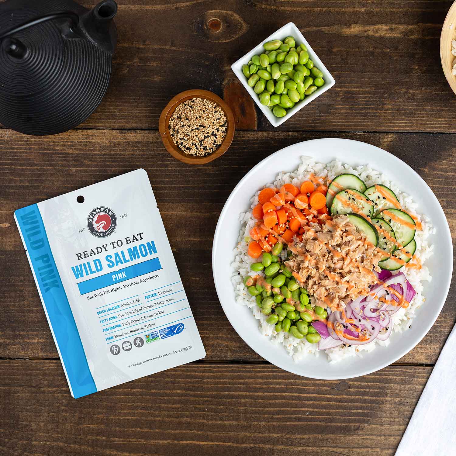 SeaBear Ready To Eat Wild Pink Salmon | Made In Washington Gifts