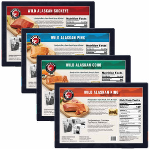 SeaBear Smoked Wild Salmon Quartet | Made In Washington | Seafood Gifts From The Pacific Northwest