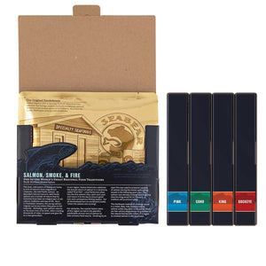 SeaBear Smokehouse | Smoked Wild Salmon Quartet | Made In Washington | Local Seafood Gifts | Local Gifts From The Pacific Northwest