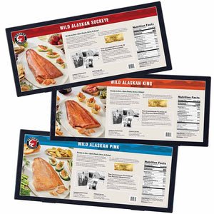 SeaBear Smoked Wild Salmon Fillet Trio | Made In Washington | Seafood Gifts From The Pacific Northwest | Gifts For Seafood Lovers