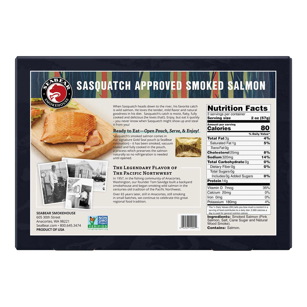 SeaBear Smokehouse Sasquatch Approved Smoked Salmon | Local Gifts From Anacortes WA | Shop Local Seafood