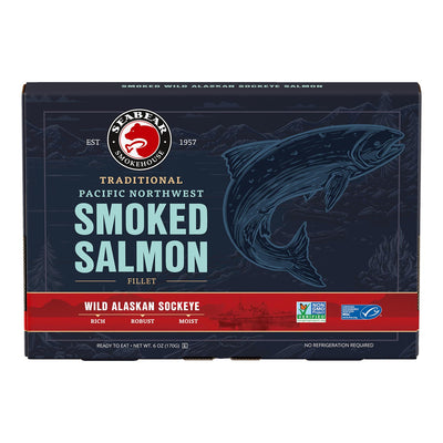 Traditional Smoked Sockeye Salmon - 6 oz