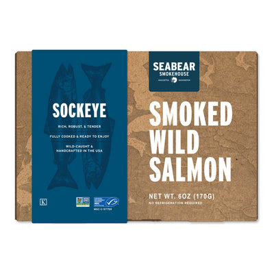 Traditional Smoked Sockeye Salmon - 6 oz