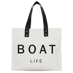Travel Totes | Porter Lane Home Boat Life Market Tote | Made In Washington | Gifts for Boaters
