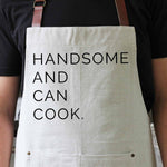 Father's Day Gifts | Porter Lane Home Dad Apron Handsome & Can Cook | Made In Washington