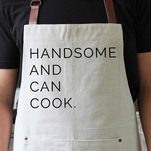 
            
                Load image into Gallery viewer, Father&amp;#39;s Day Gifts | Porter Lane Home Dad Apron Handsome &amp;amp; Can Cook | Made In Washington
            
        