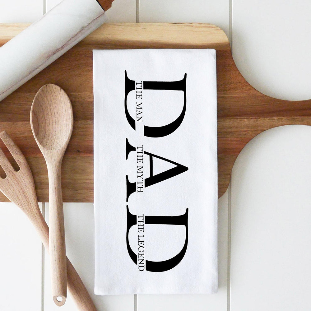 
            
                Load image into Gallery viewer, Father&amp;#39;s Day | Chef&amp;#39;s Towel | Dad The Man The Myth The Legend | Made In Washington | Porter Lane Home
            
        