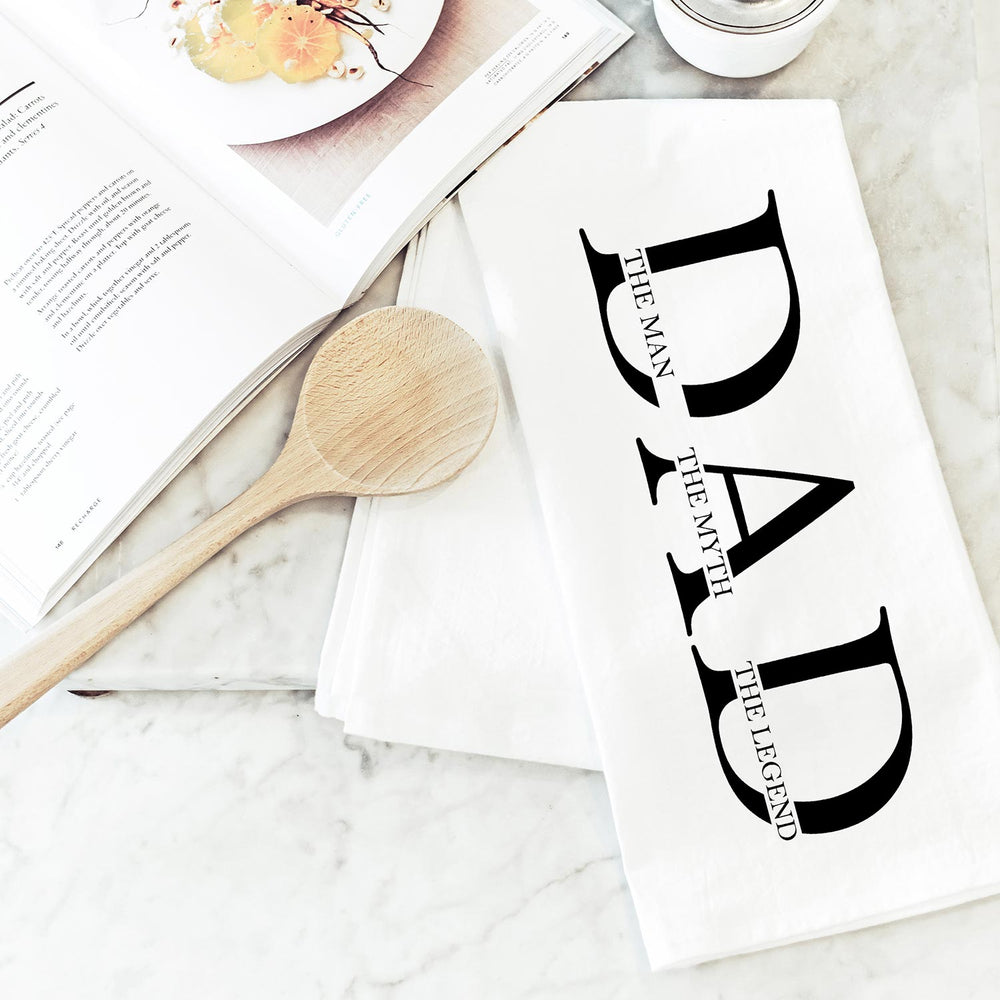 Chef's Towel | Dad The Man The Myth The Legend | Made In Washington | Locally made Father's Day Gifts | Porter Lane Home