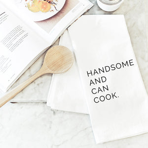 Porter Lane Home Dad Towel Handsome & Can Cook | Made In Washington | Dad's Day Gifts For The Chef