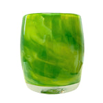 Handcrafted PNW Glass Votive Green Candle Holder | Made In Washington | Colin Satterfield Art Glass | Local Gift
