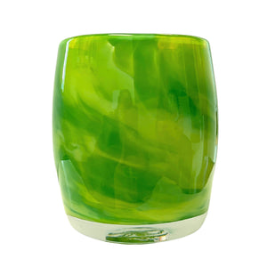 
            
                Load image into Gallery viewer, Handcrafted PNW Glass Votive Green Candle Holder | Made In Washington | Colin Satterfield Art Glass | Local Gift
            
        