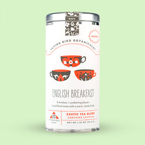 
            
                Load image into Gallery viewer, Flying Bird Botanicals English Breakfast Tea Bags | Made In Washington | Exotic Tea Blends Locally Made
            
        