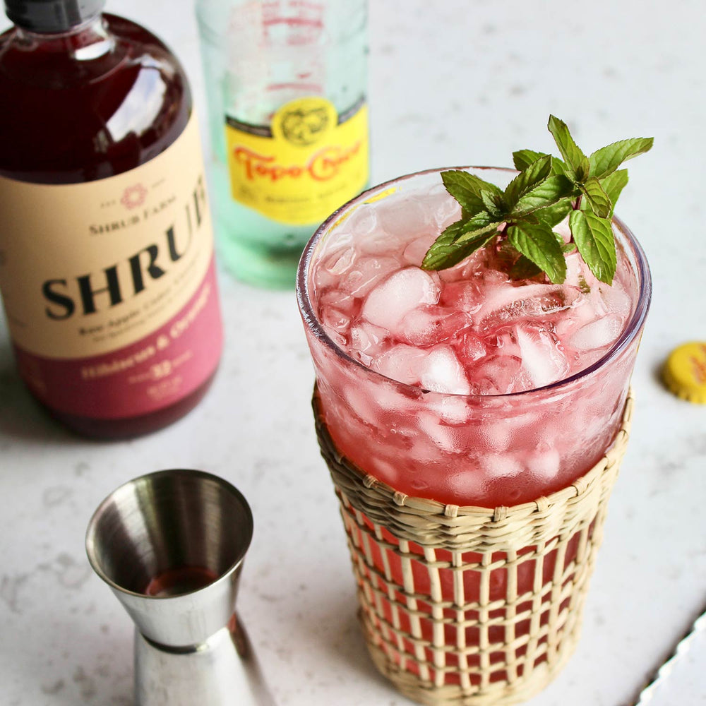 Shrub Farm Hibiscus & Orange Shrub | Made In Washington | Local Gifts From Washington State