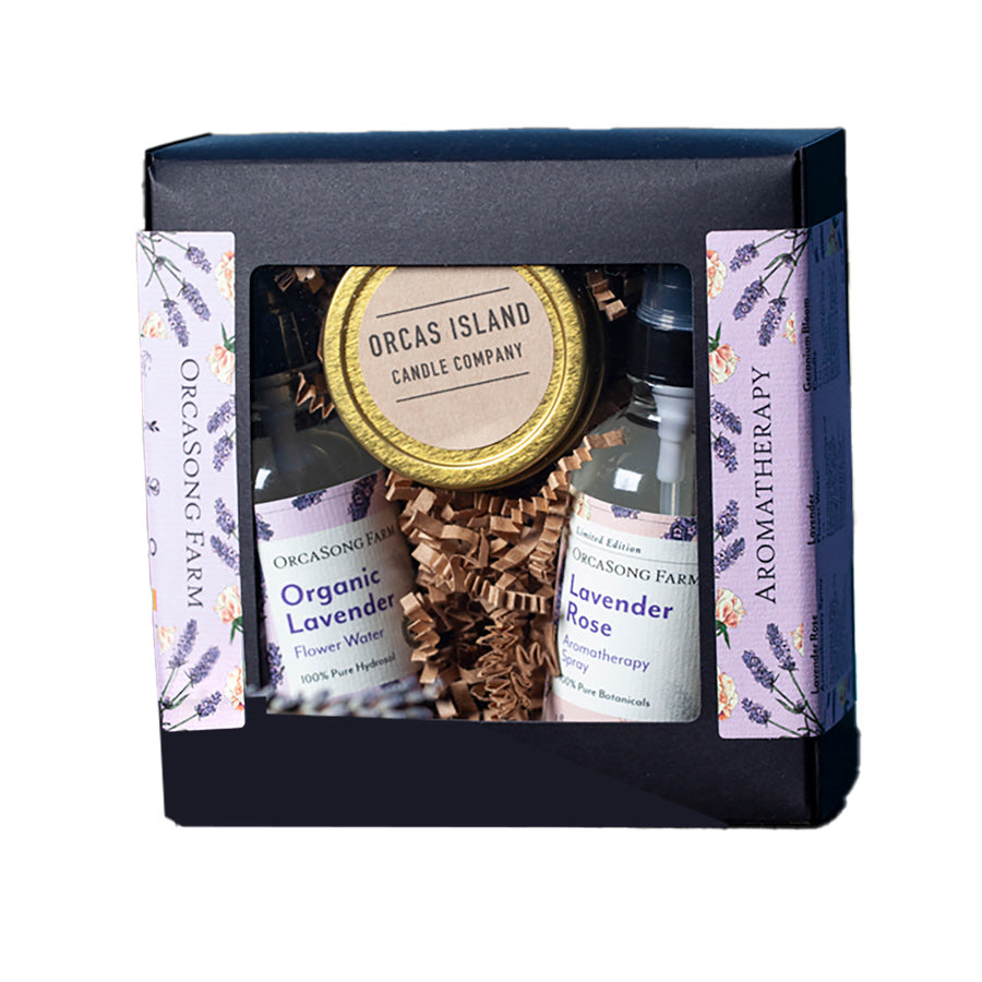 
            
                Load image into Gallery viewer, Floral Scents Aromatherapy Gift Box | Made In Washington | Local Bath &amp;amp; Body Gifts | Made on Orcas Island | Gift Set
            
        