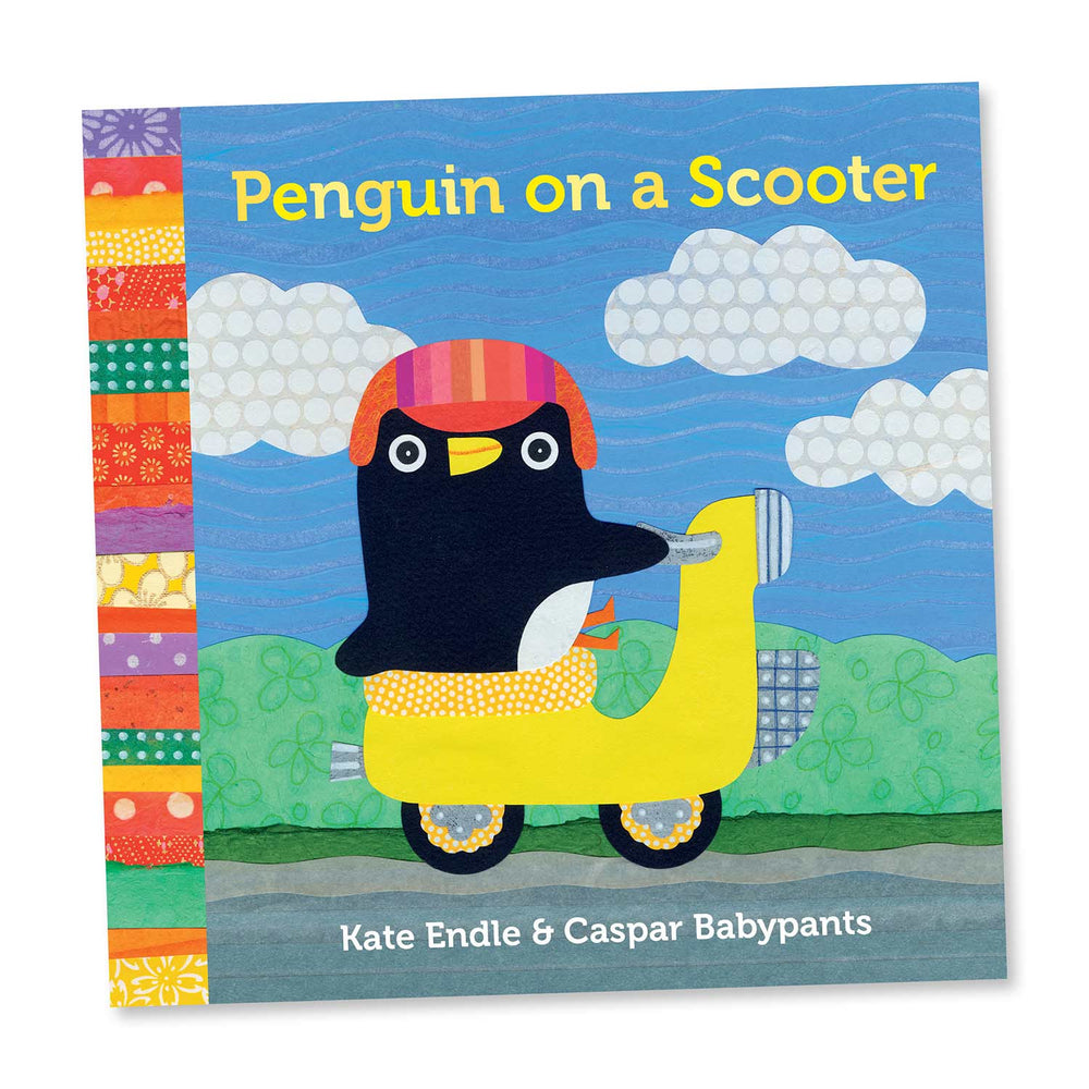 Casper Baby Pants Kate Endle | Penguin on a Scooter | Made In Washington | Book Gifts For Kids