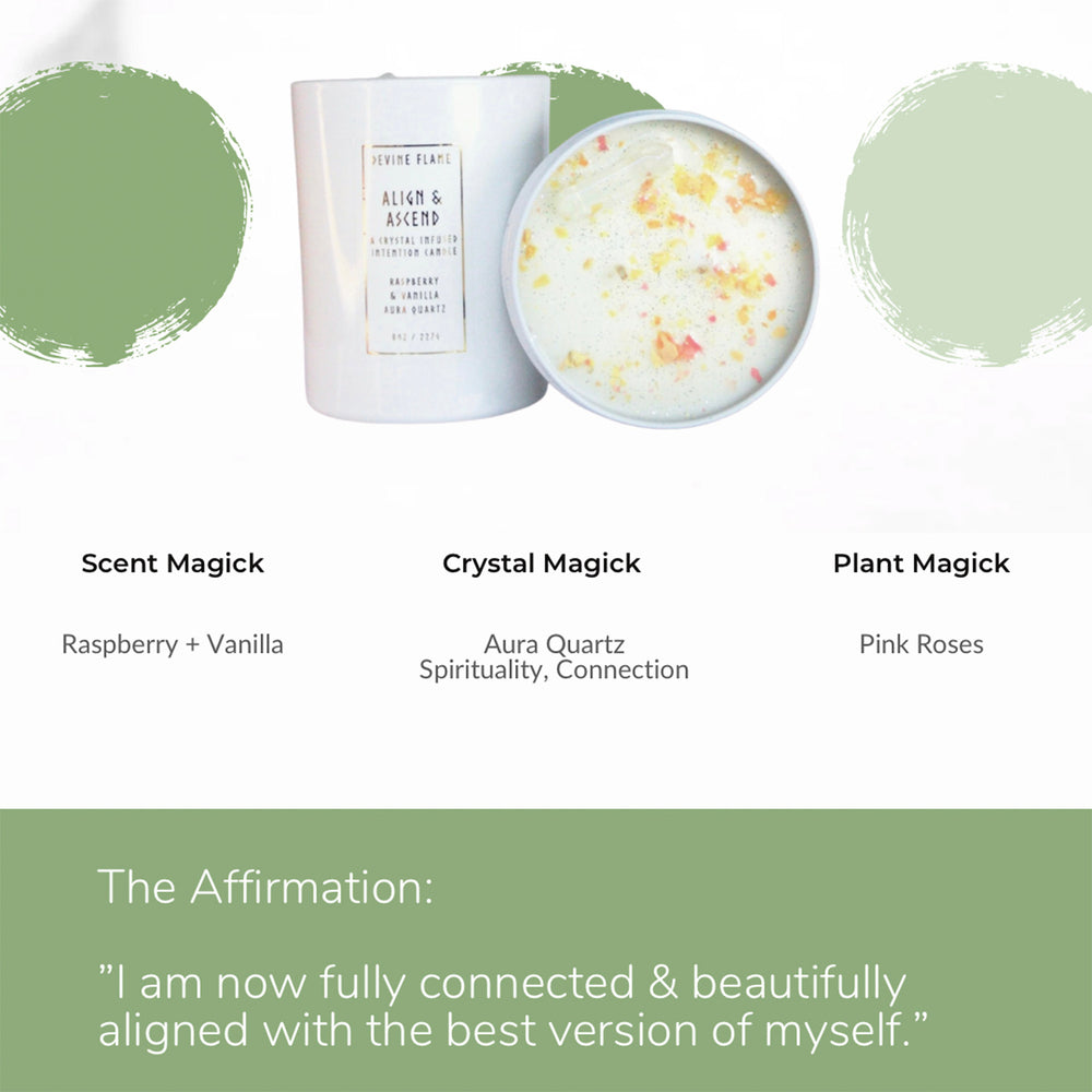 Devine Flame Align & Ascend Candle | Made In Washington | Meditation Candles For Yoga Lovers