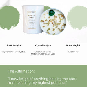 Devine Flame Refresh & Cleanse Chakra Candle Gift | Made In Washington |  Local Affirmation Candle Gifts