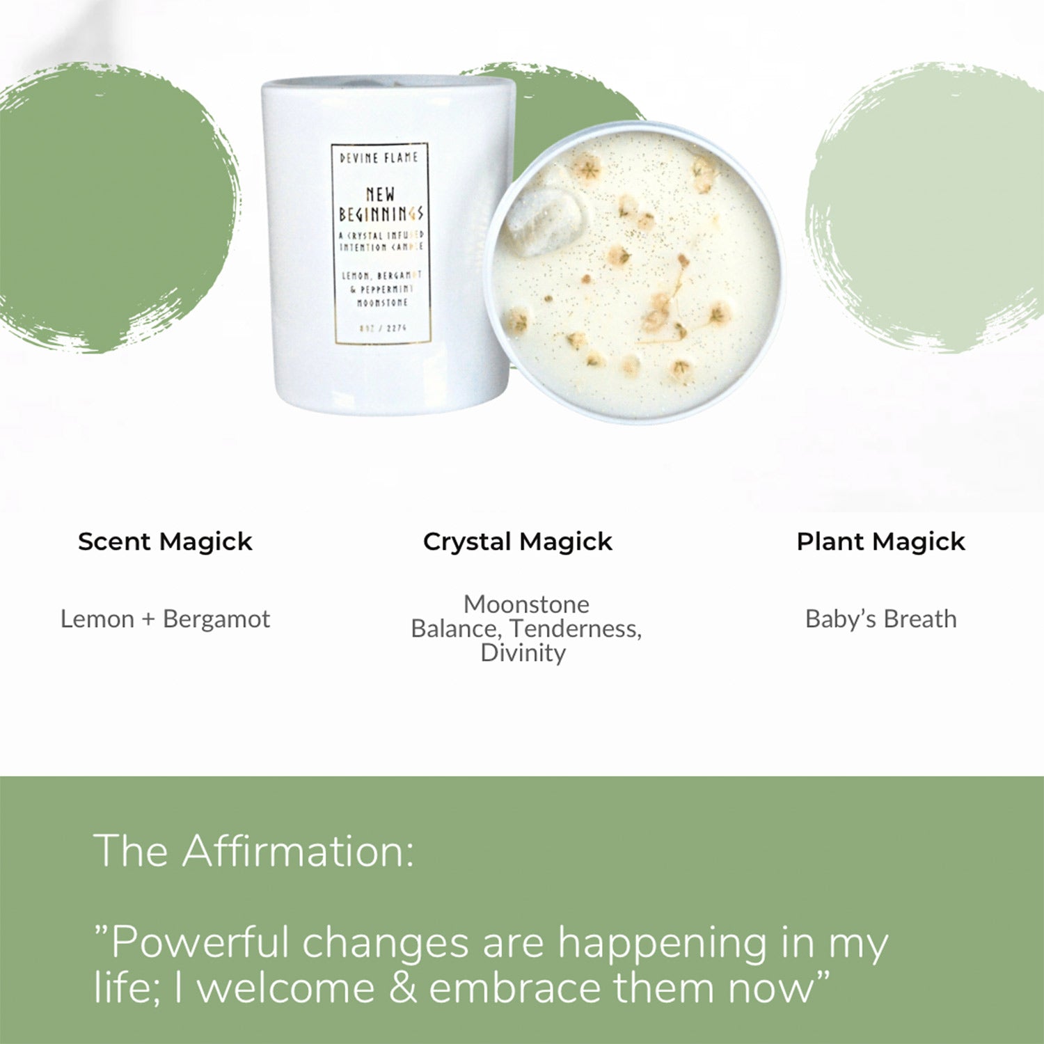 Devine Flame New Beginnings Candle Made In Washington Candle Gifts