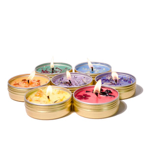 
            
                Load image into Gallery viewer, Devine Flame 7 Chakra Candle Set | Made In Washington | Meditation Gifts
            
        