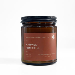 Snoqualmie Valley Candle Company Harvest Pumpkin | Made In Washington | Scented Candle Gifts