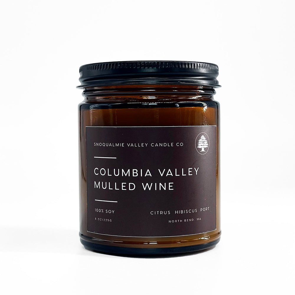 Snoqualmie  | Columbia Valley Mulled Wine Candle | Made In Washington | Locally Made Candles Gifts