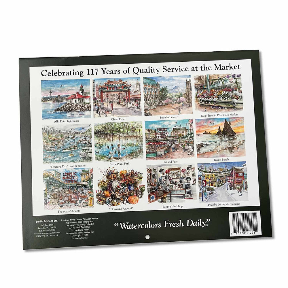 Studio Solstone 2024 Pike Place Market Calendar | Made In Washington Studio Solstone 2024 Pike Place Market Calendar | Made In Washington